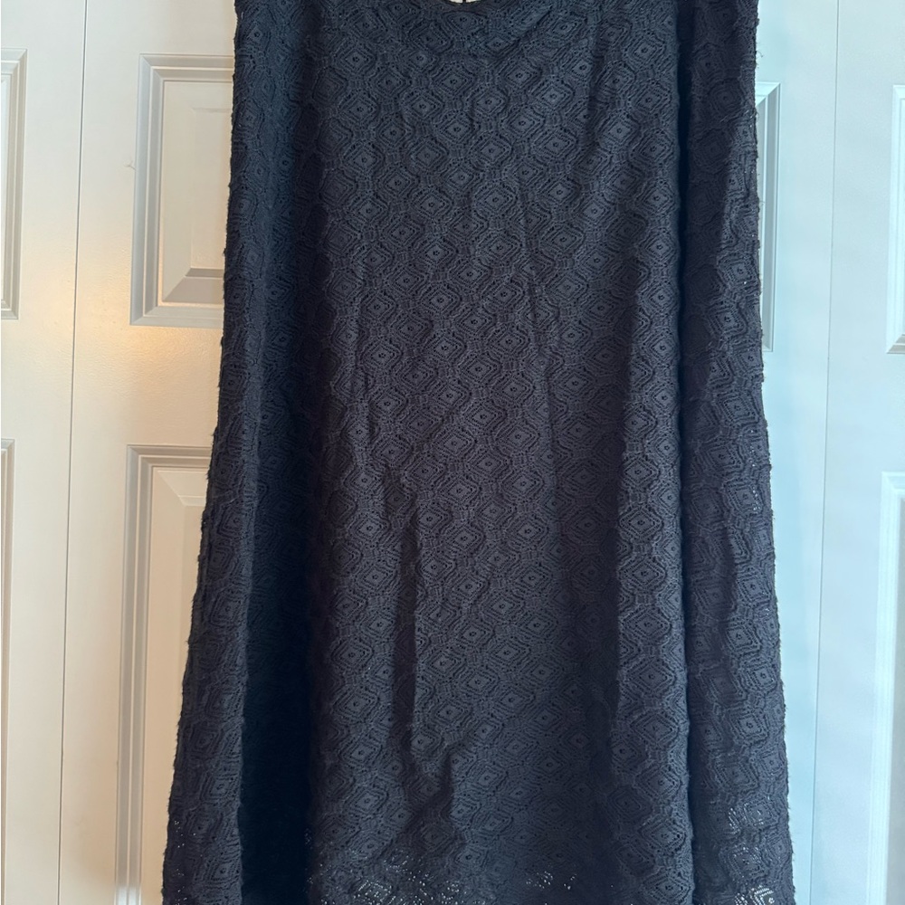 Dressbarn Black Midi A-Line Skirt